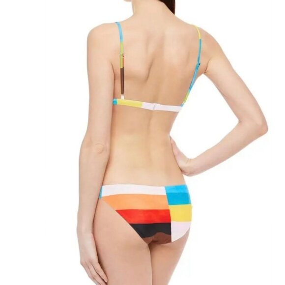 Mara Hoffman Womens Astrid Triangle Bikini Top & Zoa Rainbow Bikini Swim Set XL - Picture 2 of 11